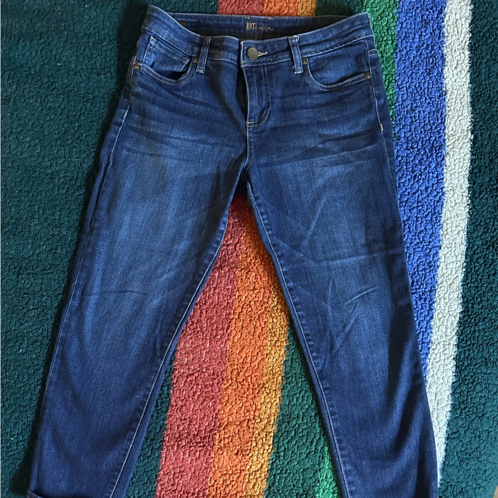 Cuffed crop jean